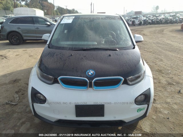 WBY1Z4C54EV274450 - 2014 BMW I3 REX WHITE photo 6