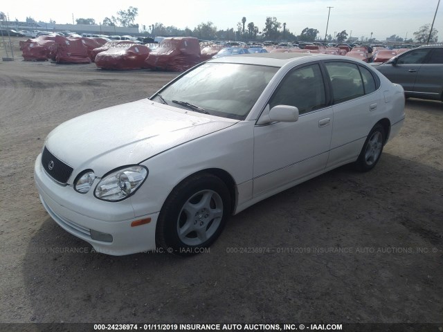 JT8BD68S0X0055918 - 1999 LEXUS GS 300 WHITE photo 2