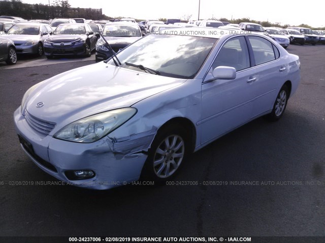 JTHBA30GX45027489 - 2004 LEXUS ES 330 Light Blue photo 2