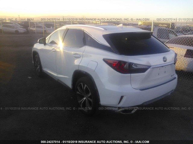 2T2ZZMCA9HC057545 - 2017 LEXUS RX 350/BASE/F SPORT WHITE photo 3