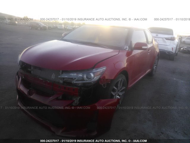 JTKJF5C78F3093892 - 2015 TOYOTA SCION TC Qırmızı foto 2