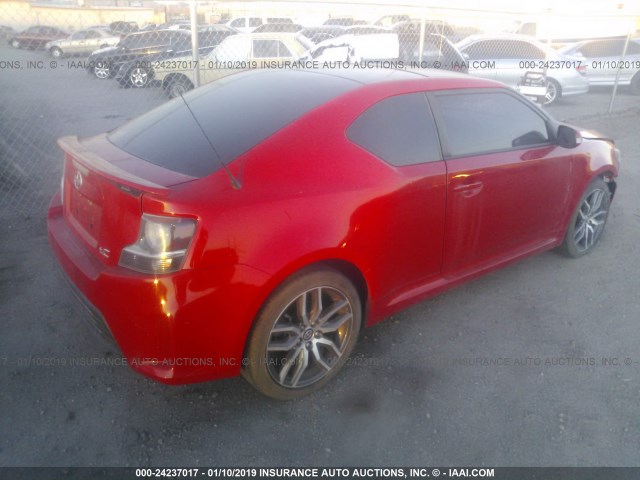 JTKJF5C78F3093892 - 2015 TOYOTA SCION TC Qırmızı foto 4