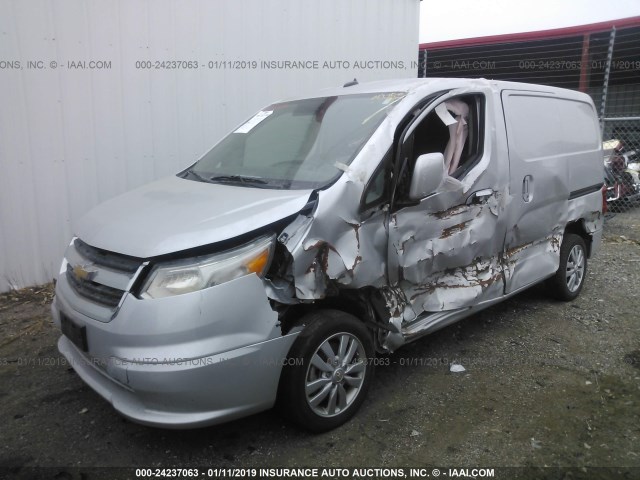 3N63M0ZN7FK719910 - 2015 CHEVROLET CITY EXPRESS LT SILVER photo 2