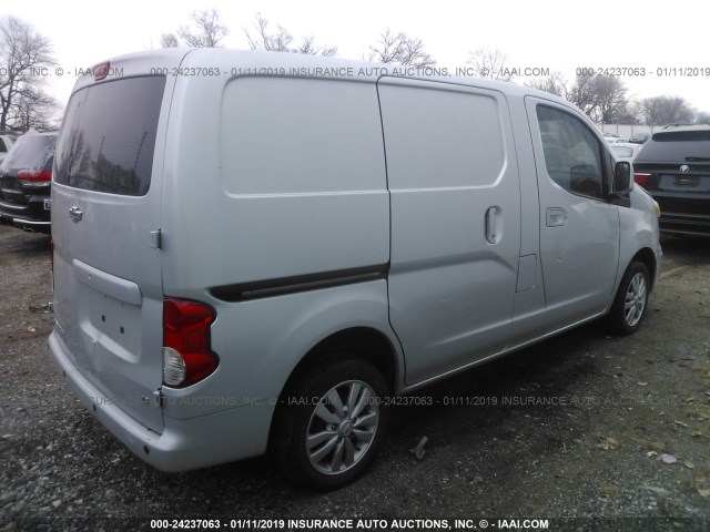 3N63M0ZN7FK719910 - 2015 CHEVROLET CITY EXPRESS LT SILVER photo 4