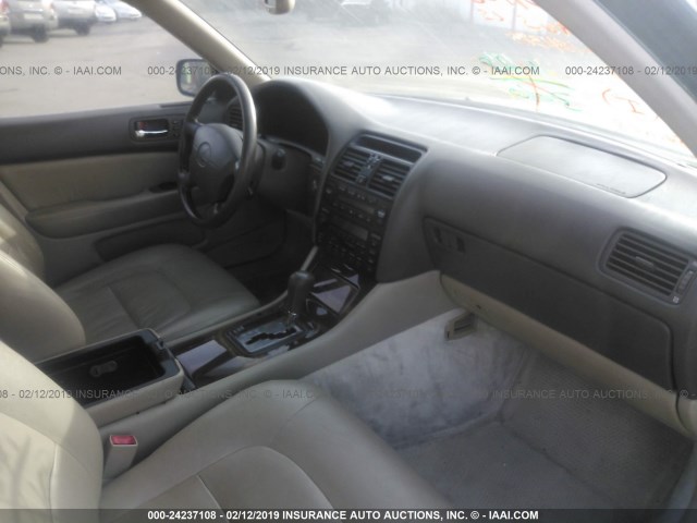 JT8BH28F1V0084566 - 1997 LEXUS LS 400 GREEN photo 5