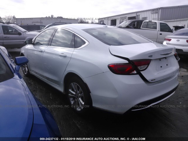 1C3CCCAB9GN152527 - 2016 CHRYSLER 200 LIMITED WHITE photo 3