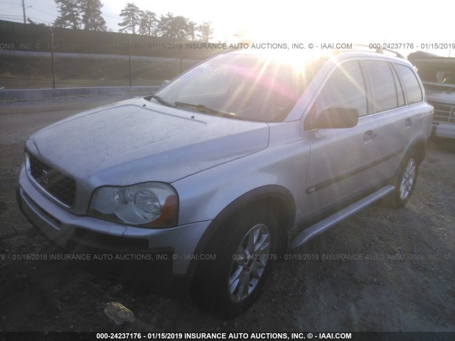 YV1CZ91H941054175 - 2004 VOLVO XC90 T6 SILVER photo 2