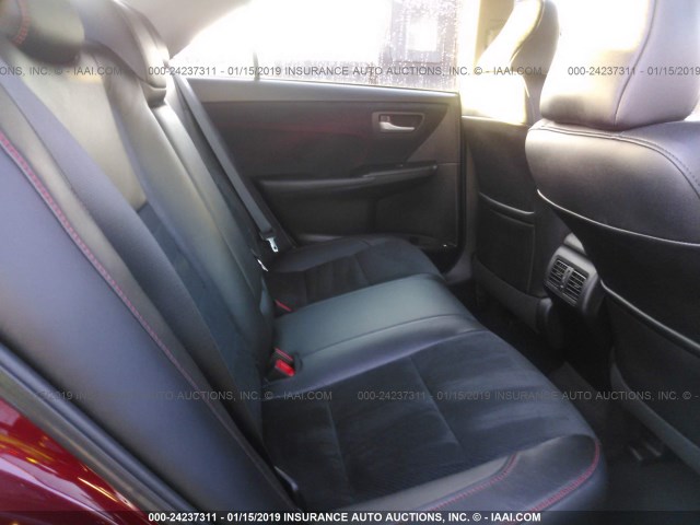 4T1BF1FK2FU893789 - 2015 TOYOTA CAMRY LE/XLE/SE/XSE 红色 照片 8