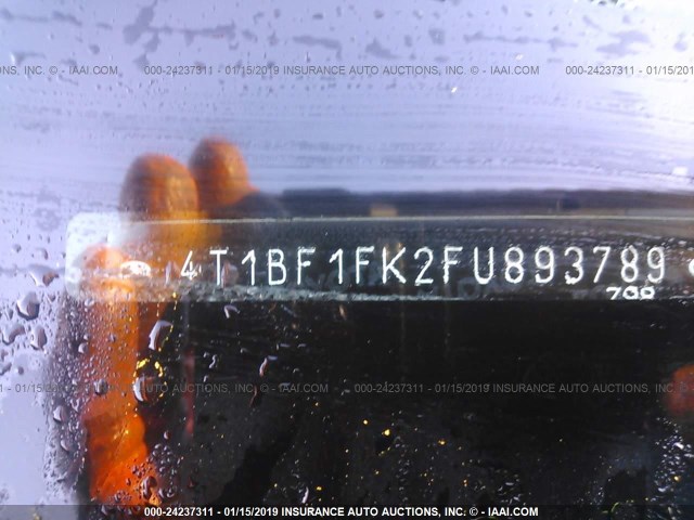 4T1BF1FK2FU893789 - 2015 TOYOTA CAMRY LE/XLE/SE/XSE 红色 照片 9