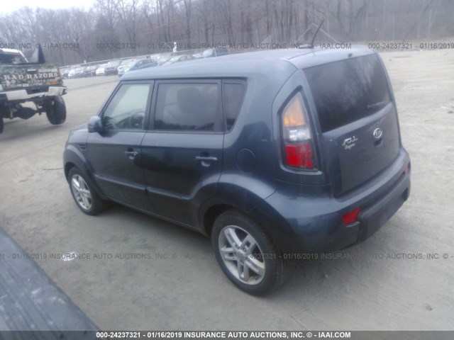 KNDJT2A26B7287314 - 2011 KIA SOUL +/!/SPORT GRAY photo 3