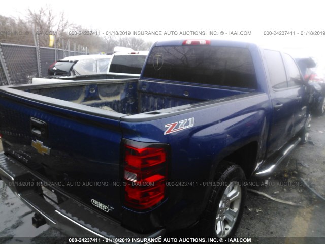 3GCUKREC6EG316749 - 2014 CHEVROLET SILVERADO K1500 LT BLUE photo 4