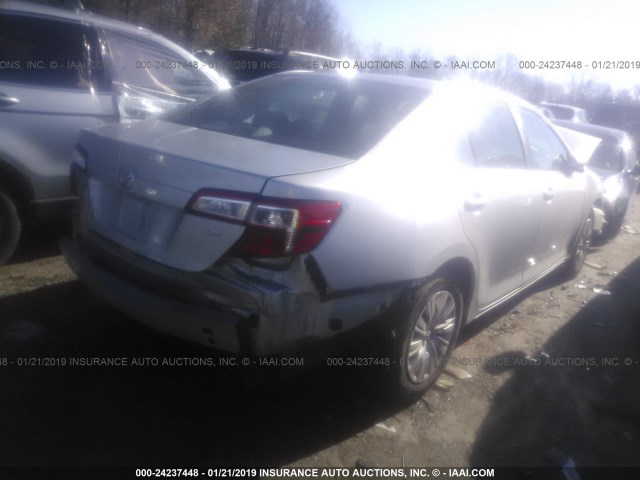 4T4BF1FK4ER348360 - 2014 TOYOTA CAMRY L/SE/LE/XLE Gümüş foto 4