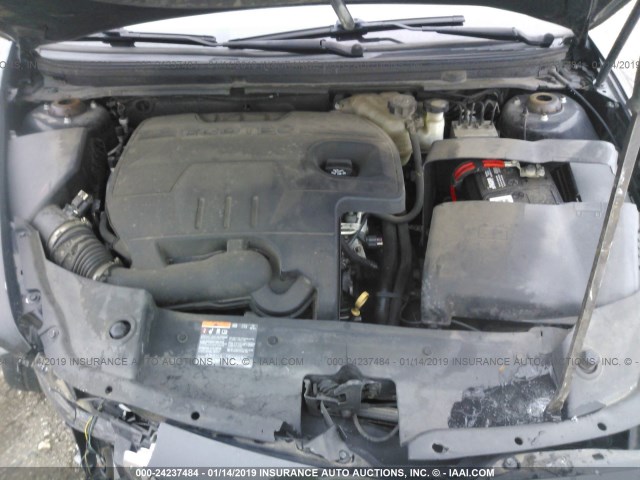 1G1ZC5EU3CF261706 - 2012 CHEVROLET MALIBU 1LT შავი ფოტო 10