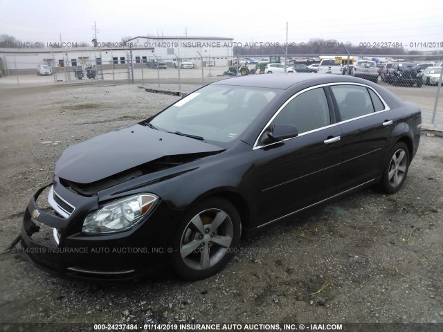 1G1ZC5EU3CF261706 - 2012 CHEVROLET MALIBU 1LT შავი ფოტო 2