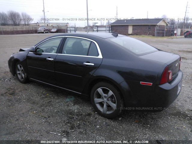 1G1ZC5EU3CF261706 - 2012 CHEVROLET MALIBU 1LT შავი ფოტო 3