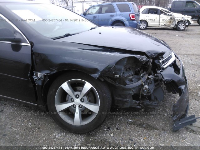 1G1ZC5EU3CF261706 - 2012 CHEVROLET MALIBU 1LT შავი ფოტო 6