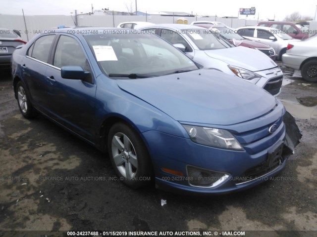 3FAHP0JGXAR351404 - 2010 FORD FUSION SEL BLUE photo 1