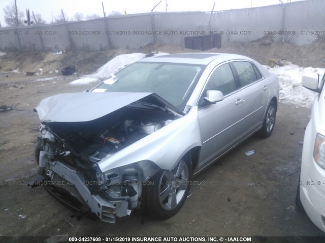 1G1ZD5EU0CF381119 - 2012 CHEVROLET MALIBU 2LT SILVER photo 2