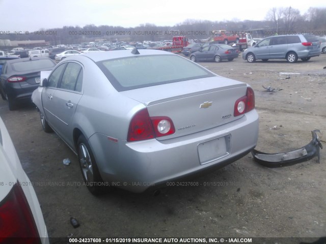 1G1ZD5EU0CF381119 - 2012 CHEVROLET MALIBU 2LT SILVER photo 3