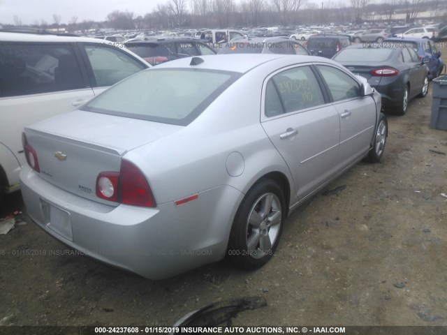 1G1ZD5EU0CF381119 - 2012 CHEVROLET MALIBU 2LT SILVER photo 4