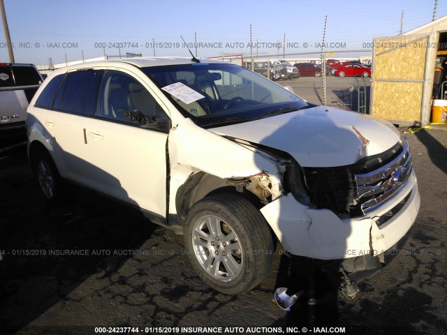 2FMDK38C08BA49345 - 2008 FORD EDGE SEL WHITE photo 1