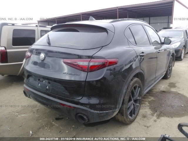 ZASPAJAN6K7C37363 - 2019 ALFA ROMEO STELVIO BLACK photo 4