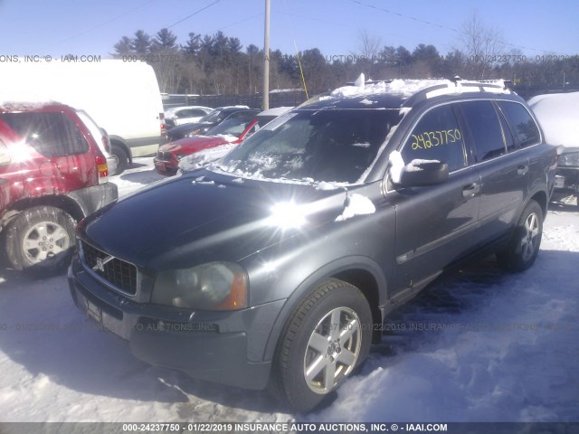 YV4CZ592561224224 - 2006 VOLVO XC90 GRAY photo 2