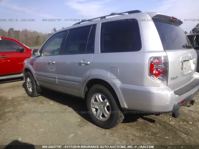 5FNYF28208B014044 - 2008 HONDA PILOT VP SILVER photo 3