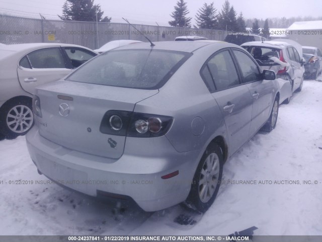 JM1BK123571699498 - 2007 MAZDA 3 S SILVER photo 4