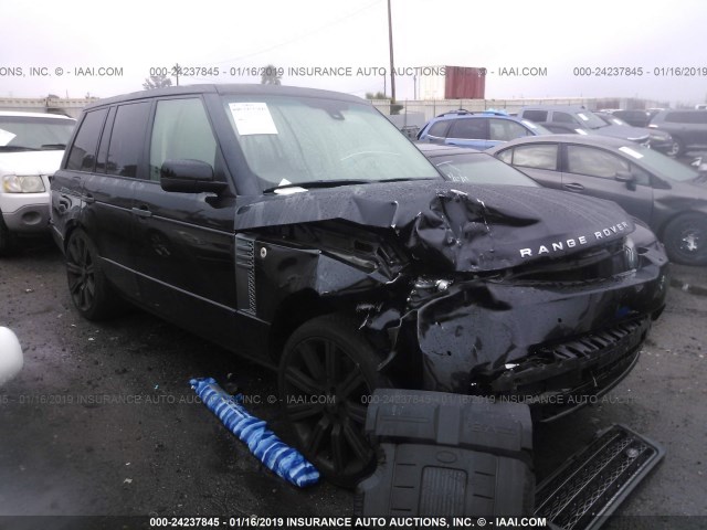 SALME1D41BA355478 - 2011 LAND ROVER RANGE ROVER HSE BLACK photo 1