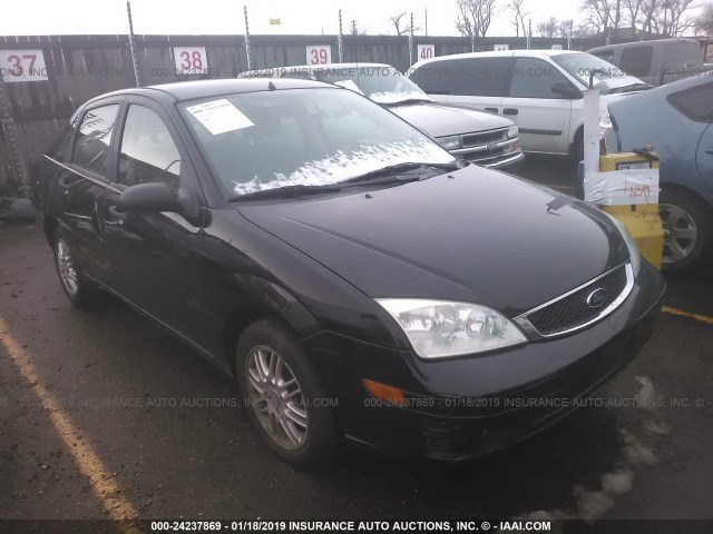 1FAHP34N67W225445 - 2007 FORD FOCUS ZX4/S/SE/SES BLACK photo 1