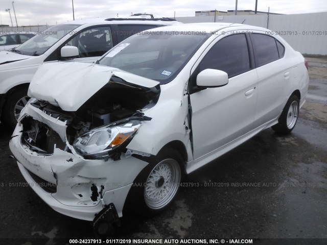 ML32F3FJ4HH003556 - 2017 MITSUBISHI MIRAGE G4 ES Ақ фото 2