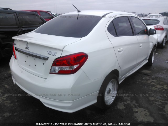 ML32F3FJ4HH003556 - 2017 MITSUBISHI MIRAGE G4 ES Ақ фото 4