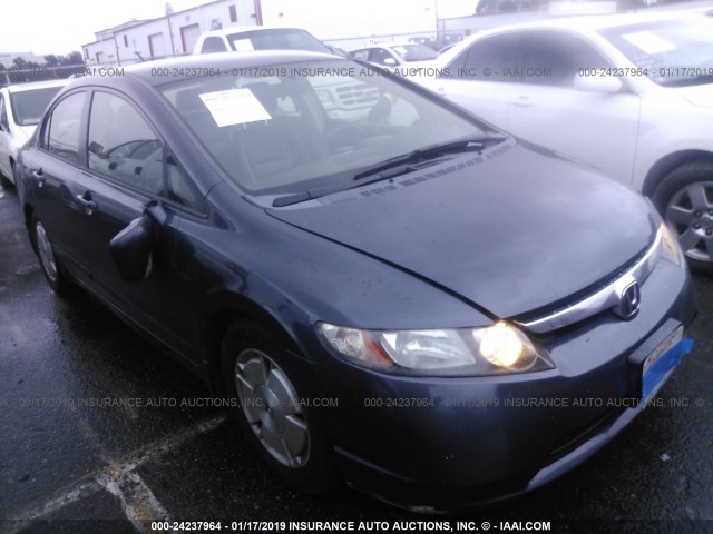 JHMFA362X6S009365 - 2006 HONDA CIVIC HYBRID Dark Blue photo 1