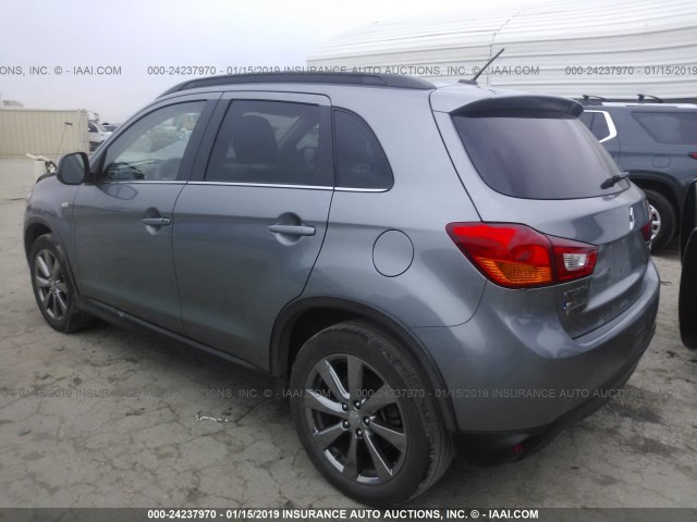 4A4AP5AU0DE025173 - 2013 MITSUBISHI OUTLANDER SPORT LE GRAY photo 3