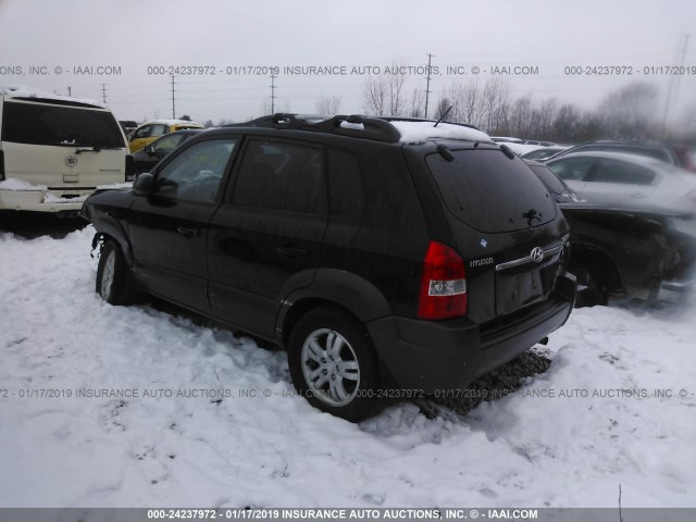 KM8JN12D46U257039 - 2006 HYUNDAI TUCSON GLS/LIMITED 黑色 照片 3