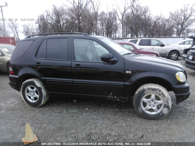 4JGAB54E11A263767 - 2001 MERCEDES-BENZ ML 320 BLACK photo 6