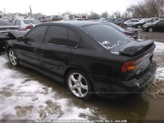 4S3BE646135200193 - 2003 SUBARU LEGACY GT BLACK photo 3