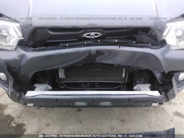 3TMJU4GN1FM174697 - 2015 TOYOTA TACOMA DOUBLE CAB PRERUNNER GRAY photo 6