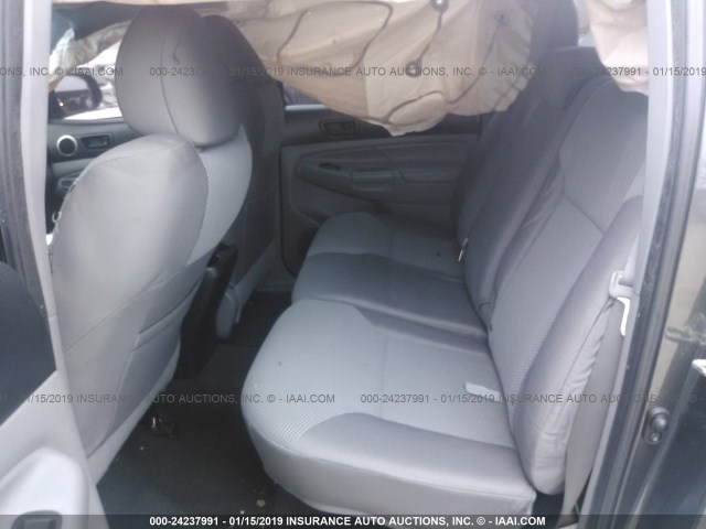 3TMJU4GN1FM174697 - 2015 TOYOTA TACOMA DOUBLE CAB PRERUNNER GRAY photo 8