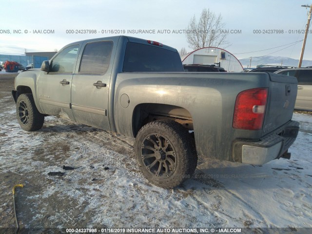 3GCPKSE3XBG280709 - 2011 CHEVROLET SILVERADO K1500 LT BLUE photo 3