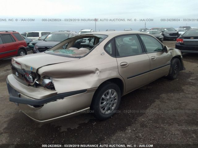 2G1WF52E759256026 - 2005 CHEVROLET IMPALA  Gold photo 4