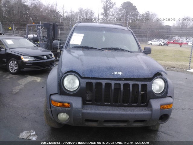 1J4GL48K33W527710 - 2003 JEEP LIBERTY SPORT/FREEDOM BLUE photo 6