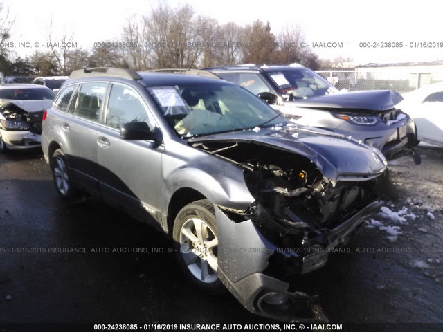 4S4BRBAC0E3285139 - 2014 SUBARU OUTBACK 2.5I GRAY photo 1