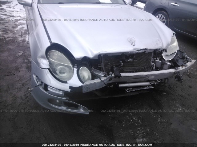 WDBUF70J06A890938 - 2006 MERCEDES-BENZ E 500 SILVER photo 6