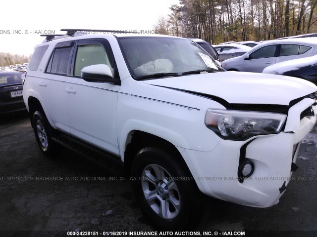 JTEBU5JR0E5154043 - 2014 TOYOTA 4RUNNER SR5/LIMITED/TRAIL WHITE photo 1