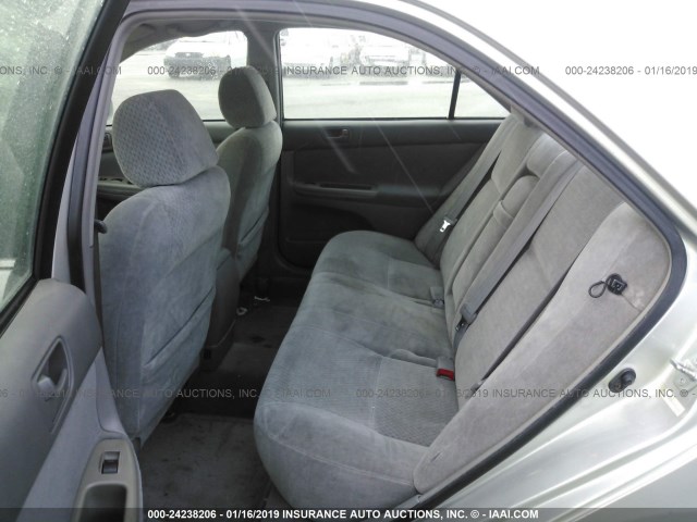 4T1BE32K03U751392 - 2003 TOYOTA CAMRY LE/XLE/SE SILVER photo 8