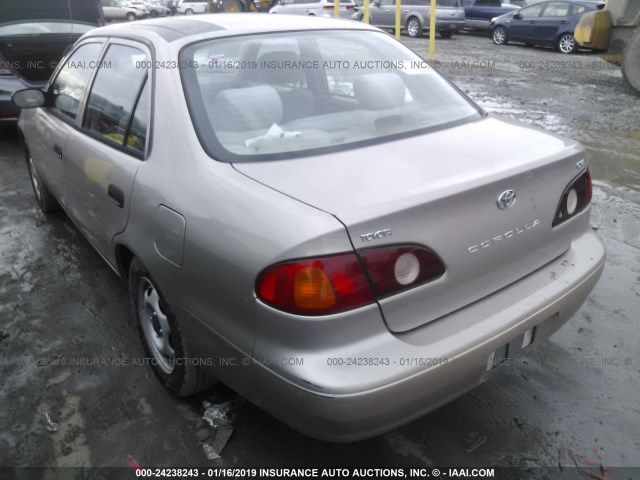 1NXBR12E02Z655408 - 2002 TOYOTA COROLLA CE/LE/S GOLD photo 3