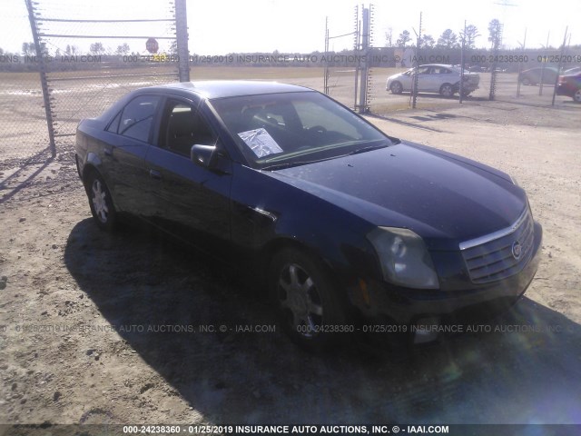 1G6DM57N730165121 - 2003 CADILLAC CTS BLUE photo 1