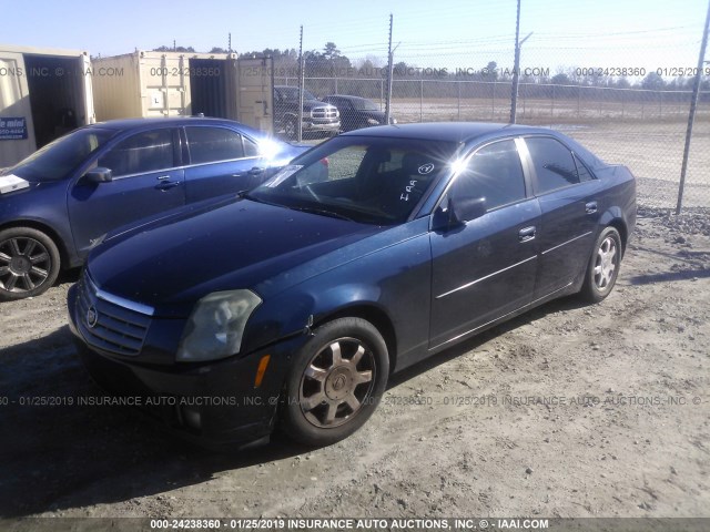 1G6DM57N730165121 - 2003 CADILLAC CTS BLUE photo 2